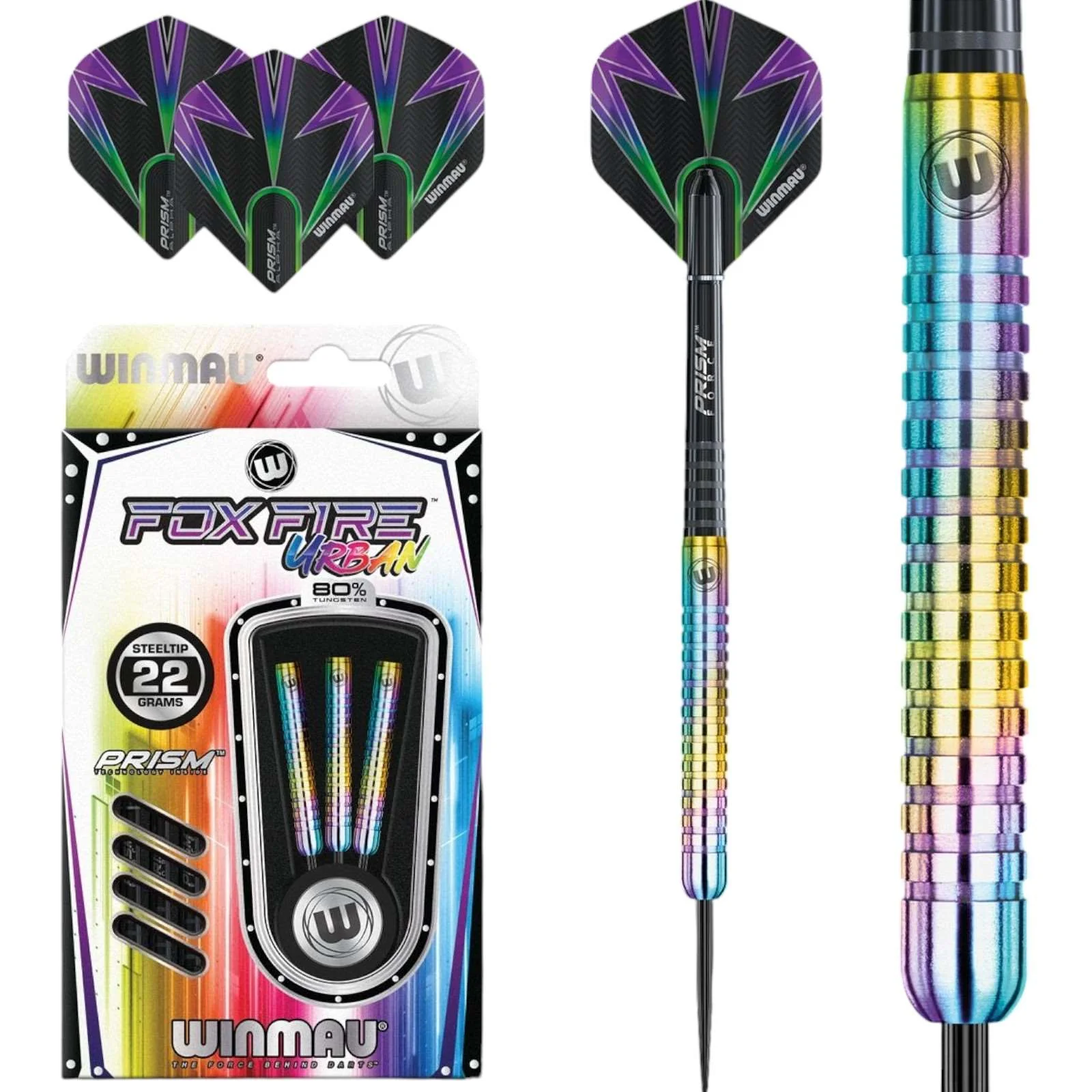 Winmau Foxfire Urban 80% Tungsten Alloy 22G Darts