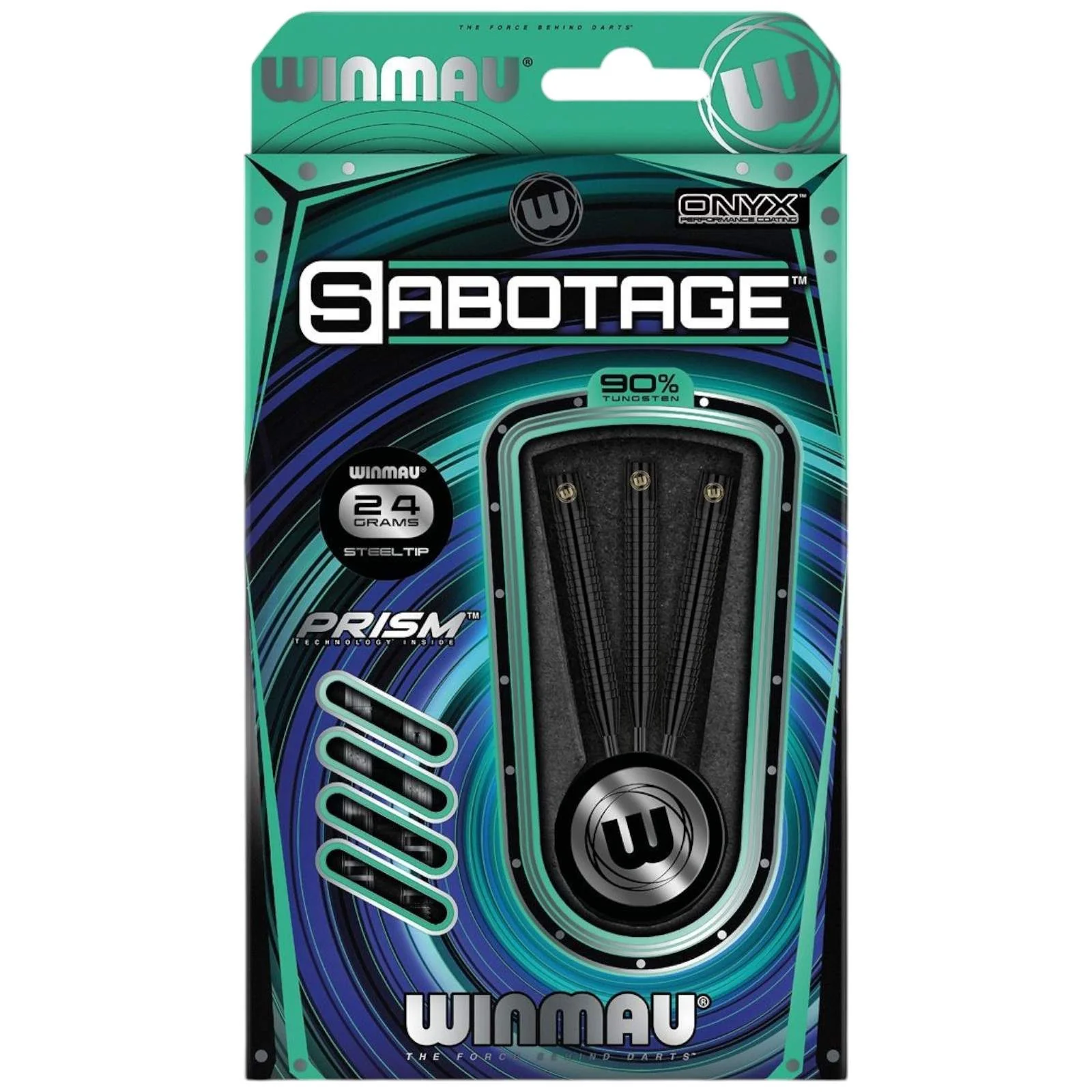Winmau Sabotage 90% Tungsten Alloy 24G Darts - Image 3